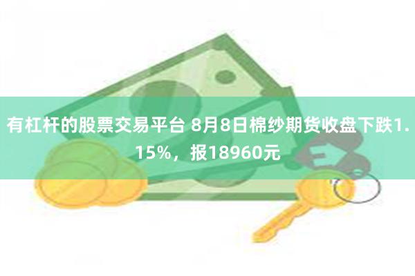 有杠杆的股票交易平台 8月8日棉纱期货收盘下跌1.15%，报18960元