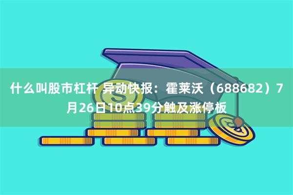 什么叫股市杠杆 异动快报：霍莱沃（688682）7月26日10点39分触及涨停板