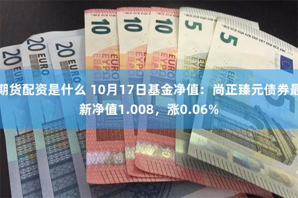 期货配资是什么 10月17日基金净值：尚正臻元债券最新净值1.008，涨0.06%