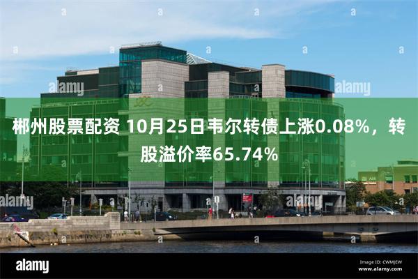 郴州股票配资 10月25日韦尔转债上涨0.08%，转股溢价率65.74%