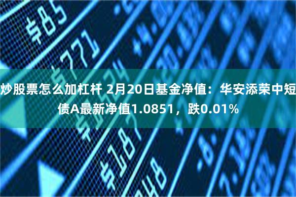 炒股票怎么加杠杆 2月20日基金净值：华安添荣中短债A最新净值1.0851，跌0.01%